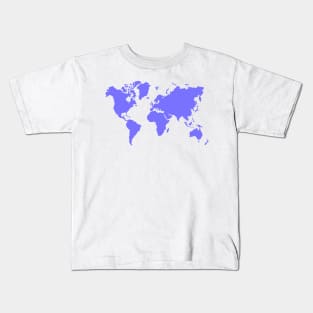 World map stickers Kids T-Shirt